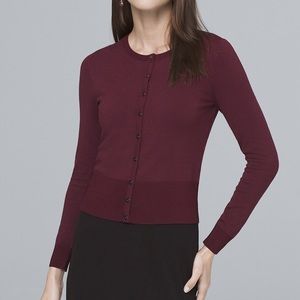 WHBM Pavé Snap-Front Cardigan